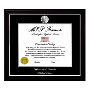 Diploma Frame, UNMC Medallion Coin