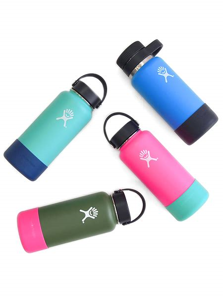 HYDRO FLASK Silicon Flex Boot for 12-24 oz. Wide & Standard Mouth Water  Bottles