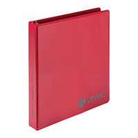 UNMC Shield Logo Samsill 1" View Red Binder