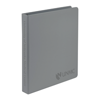 UNMC Shield Logo Samsill 1" View Gray Binder