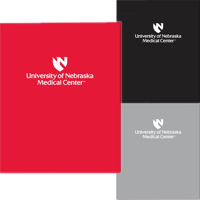 UNMC Shield UNE Medical Center Gloss Pocket Folder (SKU 11282952164)