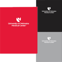 UNMC Shield UNE Medical Center Gloss Pocket Folder