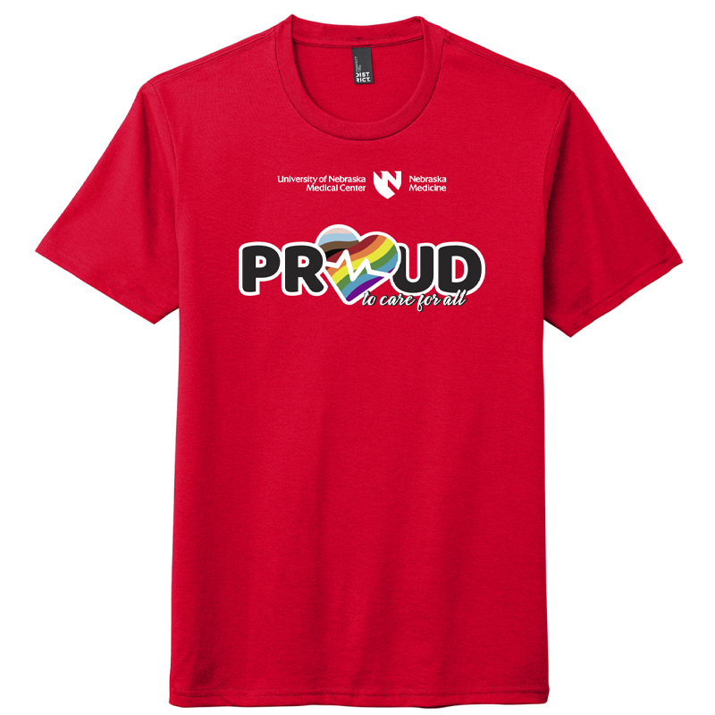 UNMC Emblem | NE MED Proud to Care For All Pride Tee (SKU 11447931144)