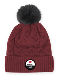 1881 UNMC Emblem Knit Hat with Pom