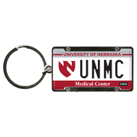UNMC Medical Center License Plate Keytag