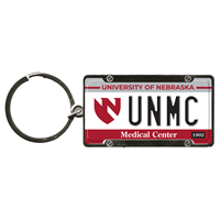 UNMC Medical Center License Plate Keychain