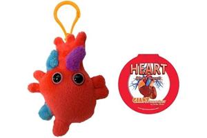 Heart Organ Plush Key Chain