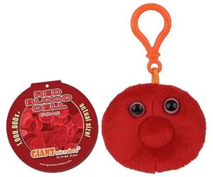Red Blood Cell Plush Key Chain