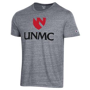 Champion Charcoal Tri-Blend Emblem UNMC T-Shirt
