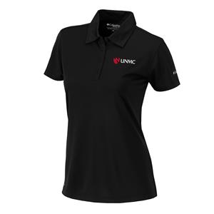 Columbia Women's Black UNMC Emblem Polo