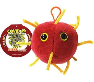 Coronavirus Covid-19 Plush Key Chain
